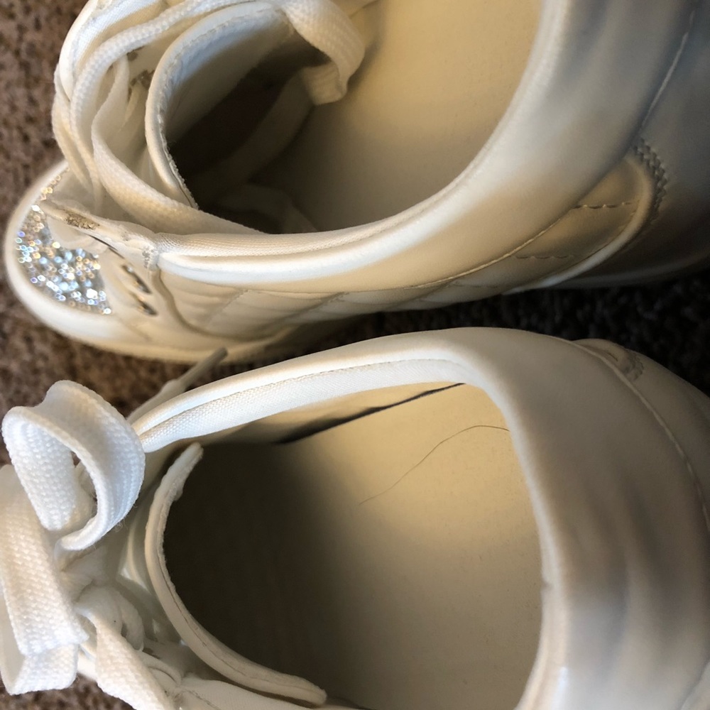 💎 Blinged Out Bridal Glitzy Sneaker with 4 Inch Wedge - Worn Once ! 💎 - Picture 5 of 10
